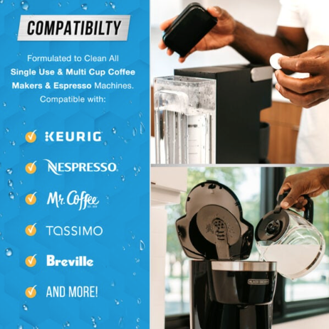 CLNR Coffee Machine Descaling Tablets